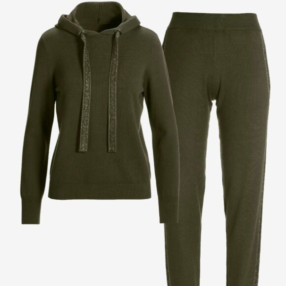 Embellished Hoodie Sweater Set - Picture 1 of 4